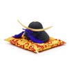 Mini Helmet Ornament Date Masamune (Black & Gold Brocade Zabuton)