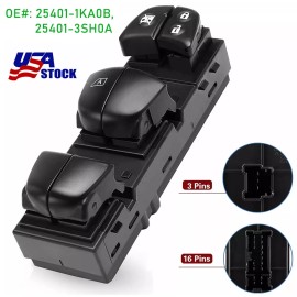 For NISSAN Power Window Switch Module For Nissan Juke 2010-2017 25401-1KA0A 25401-1KA0C NEW