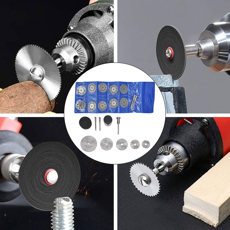 60Pcs Cutting Wheel Mini Wood Cutter Disc Saw Blade Tool