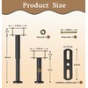 4 Adjustable Height Bed Support Legs,Heavy Duty Metal Bed Frame