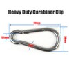 5Pcs Stainless Steel Spring Snap Hook Carabiner Clips for Heavy