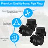 Umshlem 4 Sets SPX1700FG Pool Pump Pipe Plug with Gasket