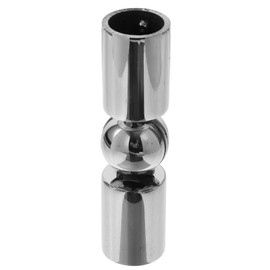 Garneck Adjustable Corner Curtain Rod Connector - Heavy Duty Hinged Elbow Joint for 19mm & 28mm Curtain Poles - for Window Drapery and Corner Installations