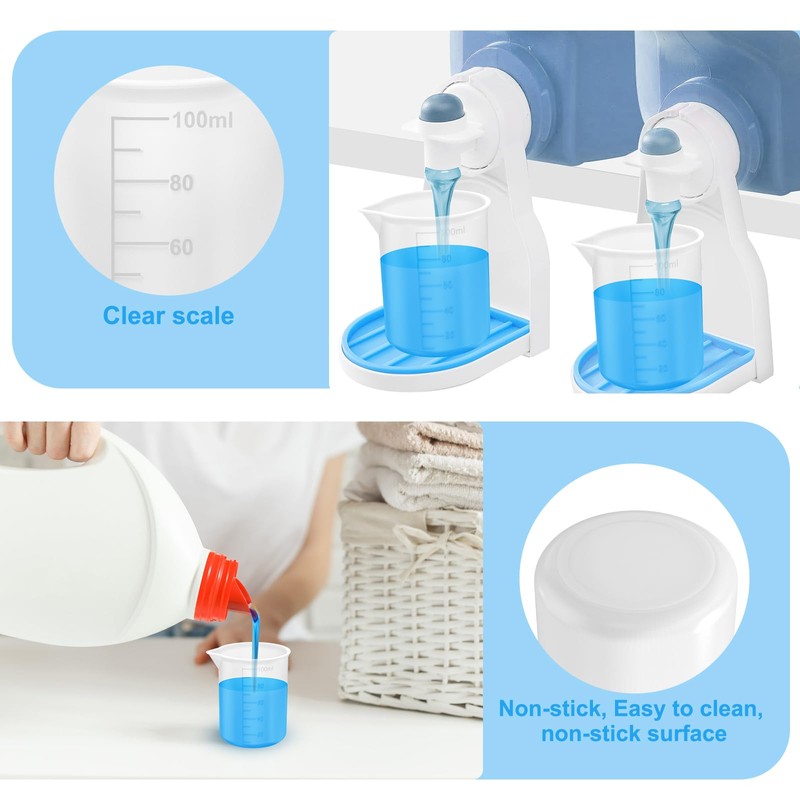 4pcs Laundry Detergent Cup,Laundry Detergent Measuring Cup,Laundry Measuring Cup,Washable Detergent