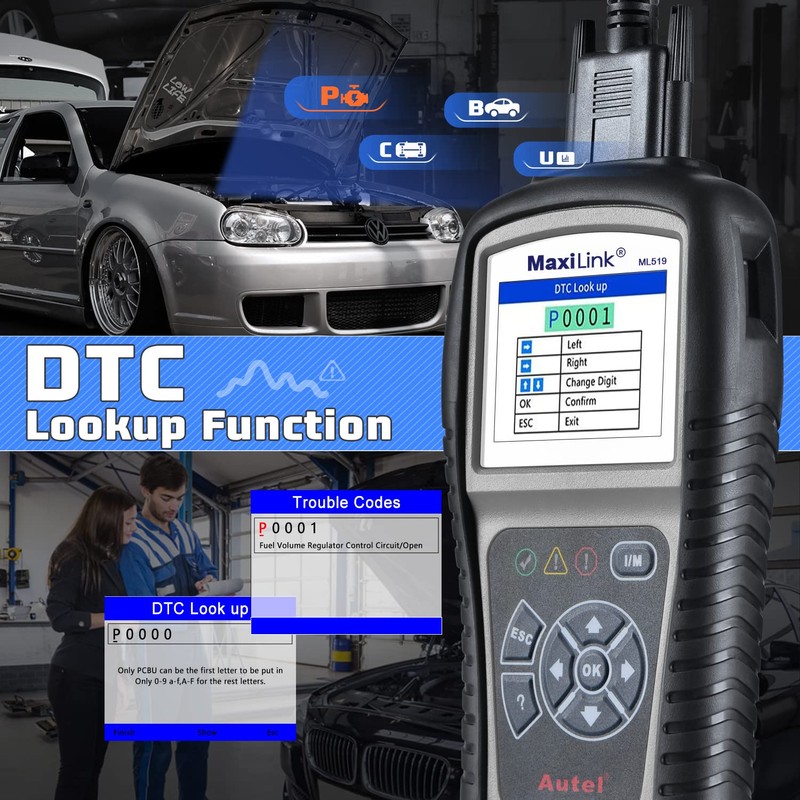 Autel MaxiLink ML519 Universal OBD2 Scanner [Same as AutoLink AL519],