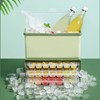 3 Layer Ice Cube Tray Large Capacity Easy Demoulding Pull