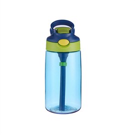 Kids' BPA-Free Plastic Water Bottle, Colorful Design, 12 oz Capacity