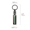 OYDDL Universal Car Logo Cover Metal Carbon Fibre Keyring Emblem