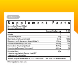 Seeking Health Seeking Health Optimal Electrolyte Powder, Unflavored, Healthy Energy and Endurance Support, Promotes Hydration and Healthy Muscles, Vegan and Vegetarian (30 Servings)*