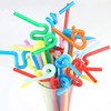 Bendy Disposable Plastic Drinking Straws 12.8" Long for 40oz Tumbler