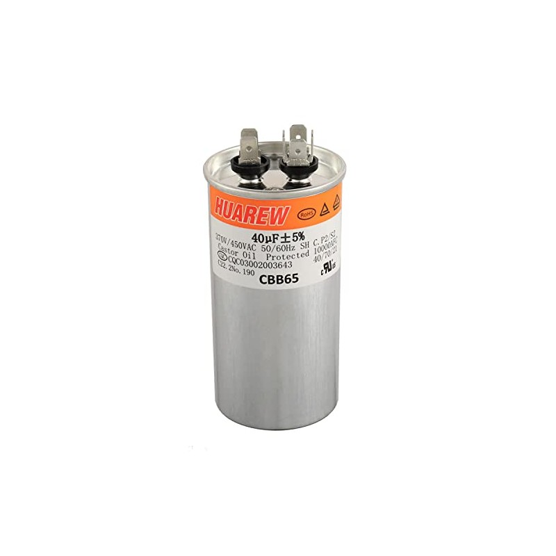 40 uF MFD ±5% 370V /450 V CA CBB65 Condensador