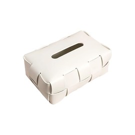 AooQie Light Luxury Style Tissue Box, PU Leather Woven Tissue Box, Modern Home Decor, Creative Car Mounted Tissue Box, Living Room Decor, Home Storage And Organization, Aesthetics Room Decor