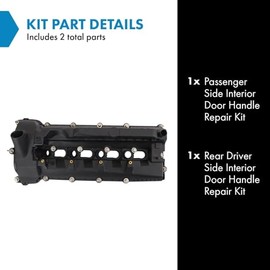 TRQ TRQ Left Valve Cover Driver Side Compatible with 2010-2013 Land Rover LR4 2010-2022 Range Rover Range Rover Sport