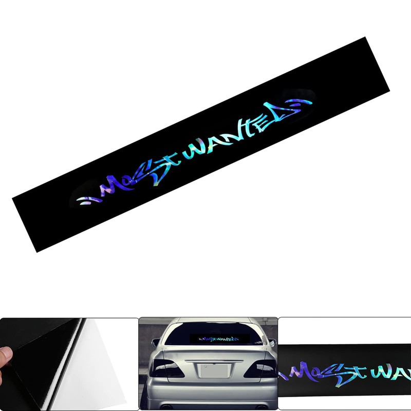 Sticker Car Front Rear Window Windshield Colourful Reflective Cover Decoration