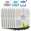 Veken 8 Pack Replacement Filters for 84oz/2.5L Automatic Pet Fountain