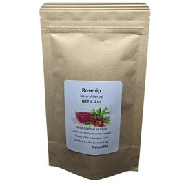 Rosehip - Rosa canina - 1 oz (28g) Sampler Size - Loose Seedless Cut by Nature Tea