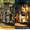 GIGALUMI Solar Fence Lights, 6 Pack Fence Outdoor Waterproof Lights
