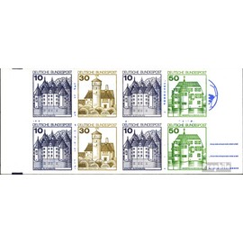 Prophila Collection BRD (BR.Deutschland) MH22d (kompl.Ausg.) postfrisch ** MNH 1980 Burgen und Schlösser (Briefmarken für Sammler)