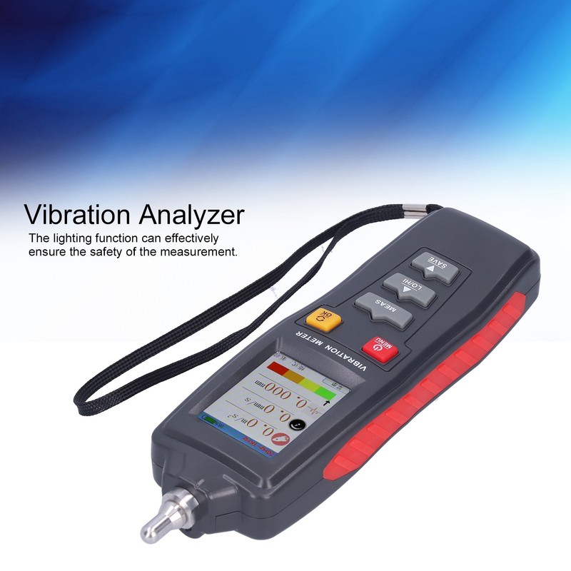 WT63B Portable Vibration Meter Tester Color LCD Digital Vibration Analyzer