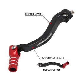 AnXin Motorcycle Gear Lever Pedal CNC for CRF250R 2010-2015 Red