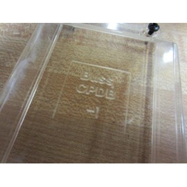 Bussman CPDB-1 Terminal Block Cover, 2-Pole, Series-163, Clear