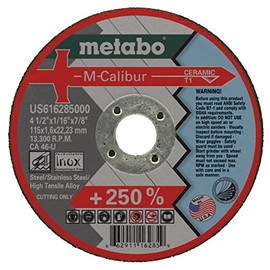 Metabo US616285000 M-Calibur Cutting Wheel, 4 1/2" x 1/16" x 7/8"