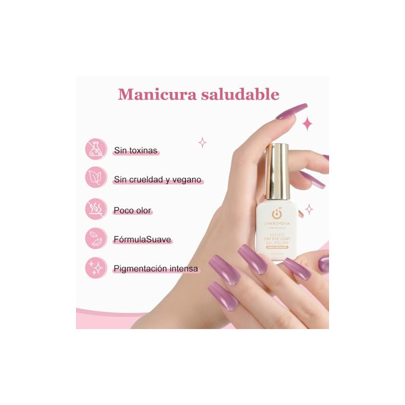 CHERIMOYA Kit de 6 Esmalte de Uñas de Gel Ojos