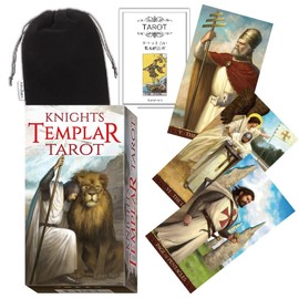 Kancharo Tarot Cards, 78 Cards, Tarot Knights Templar Tarot Knights Templar Tarot, Japanese Tarot Card Basic Instruction Manual & Pouch Included