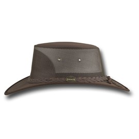 Barmah Hats Canvas Drover Hat - Item 1057, Brown, L