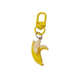 ChungLong0593 Simulated peeled banana resin keychain-Bananas with buckles