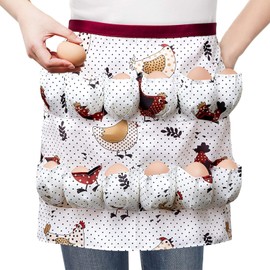 Syhood Egg Apron Collecting Chicken Eggs Collection Apron Egg Apron Canvas Eggs Apron for Fresh Eggs Chicken Duck Goose Eggs Farmers Kitchen (Adult Unisex), As shown in the picture