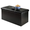 Winsome Wood Furniture piece Ashford Ottoman with Storage Faux Leather,