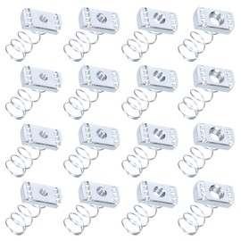 Tanstic 16Pcs 4 Sizes Strut Channel Nuts Strut Channel Spring Nut Spring Nuts for Use with Strut Channel(1/2”-9, 3/8”-8, 5/16”-8, 1/4”-6)