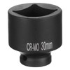 sourcing map 4 Point Square Socket 1/2" Drive 30mm Metric