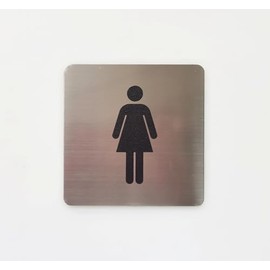 Pandiui23 Aluminium Sticker - Thickness 0.6 mm - Diameter 100 mm - Aluminium (Bad Sign Women)