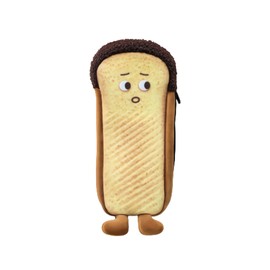 Anopo Bread Pencil Pouch Novelty Toast Baguette Bread Pencil Case Cute Kawaii Stationary Bag Scared Bread