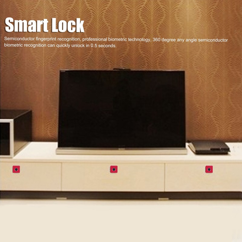 Home Smart Fingerprint Lock Aluminum Alloy Cabinet Electric Small Lock