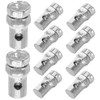Ciieeo 10pcs Throttle Cable Ends Brake Cable Crimp Stops for