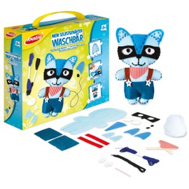 Joustra J46400 Children's Craft and Sewing Kit My Homemade Raccoon, Colourful