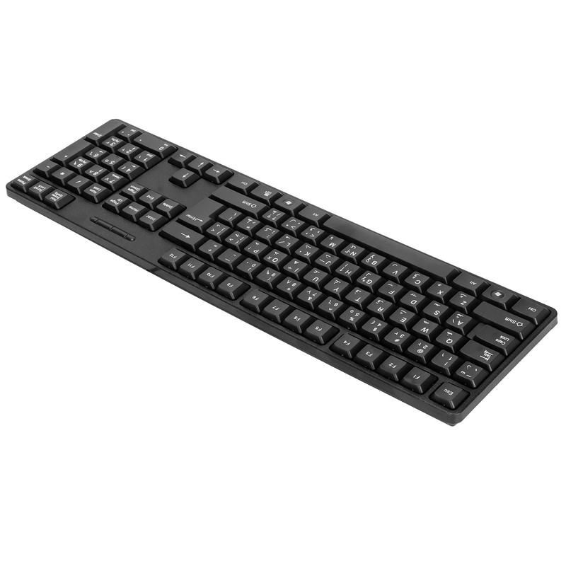 Computer Keyboards Ergonomic Design Durable USB Wired Arabic English Mechanical