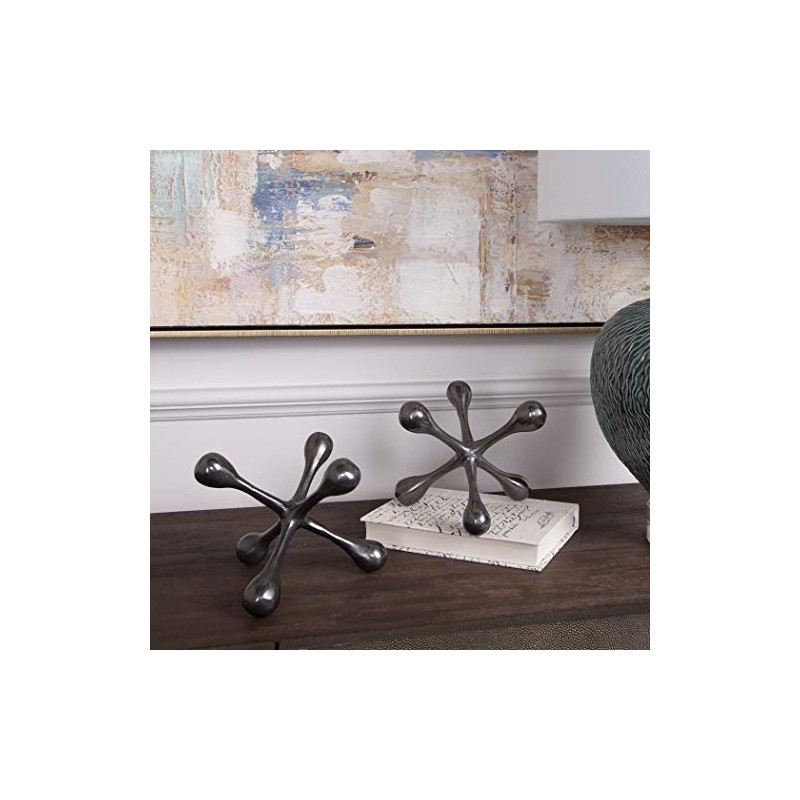 AR Lighting Harlan Black Nickel Objects, S/2"