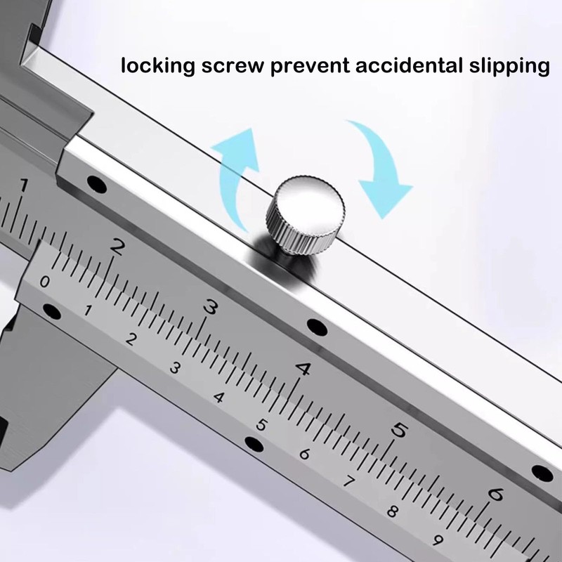 Vernier Caliper, 0-150mm High Precision Stainless Steel Calipers Measuring Tool