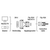 Hama DVI - VGA adapter, DVI plug - VGA coupling,