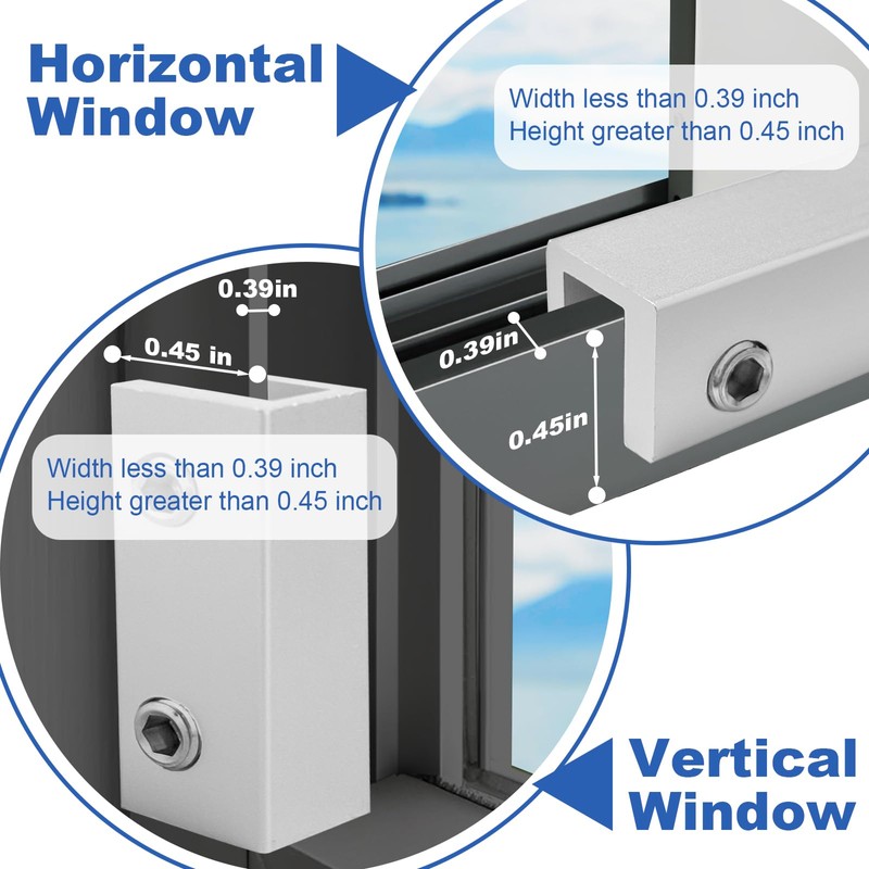 BLHLA 4 Sets Sliding Window Locks for Up and Down