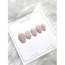 Lovely Angel Nail Tips - Stiletto / 러블리 엔젤 네일팁 - 스틸레토
