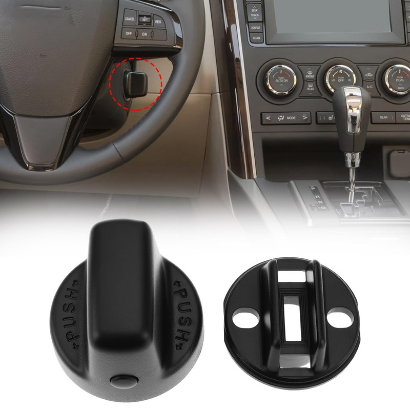 ECSiNG 2 Sets Ignition Key Knob Push Turn Switch Base