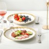 LETAOTAO Factory Supply Eco-Friendly Round White Porcelain Ceramic Steak Plate
