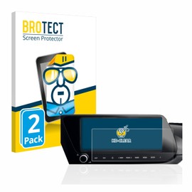 BROTECT (Pack of 2 Screen Protectors for Hyundai i20N 2021 Infotainment System 10 Inch Screen Protector Ultra Clear