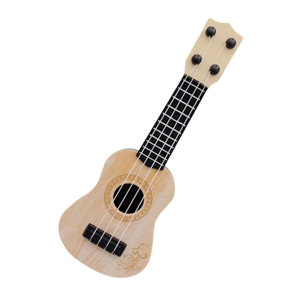 Kisangel 1pc Kids Toy Guitar Ukulele Guitar Musical Instrument Ukulele Musical Toy for Boys and Girls(Beige)