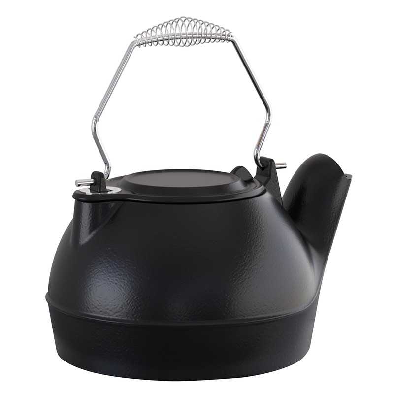 Fire Beauty Humidifying Iron Kettle，Stove Humidifier，Wood Stove Kettle，Cast Iron，Chrome handle